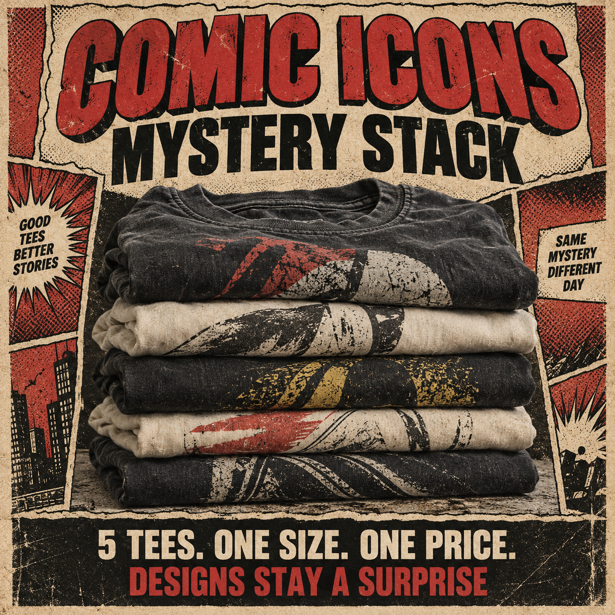 Comic Icons Mystery Stack