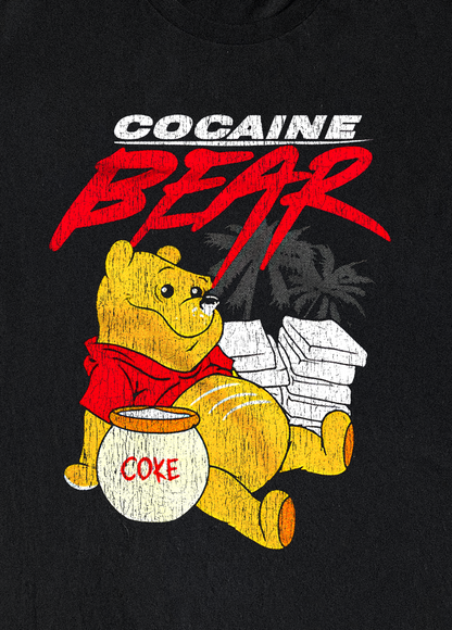 Cocaine Bear Winnie Black Tee
