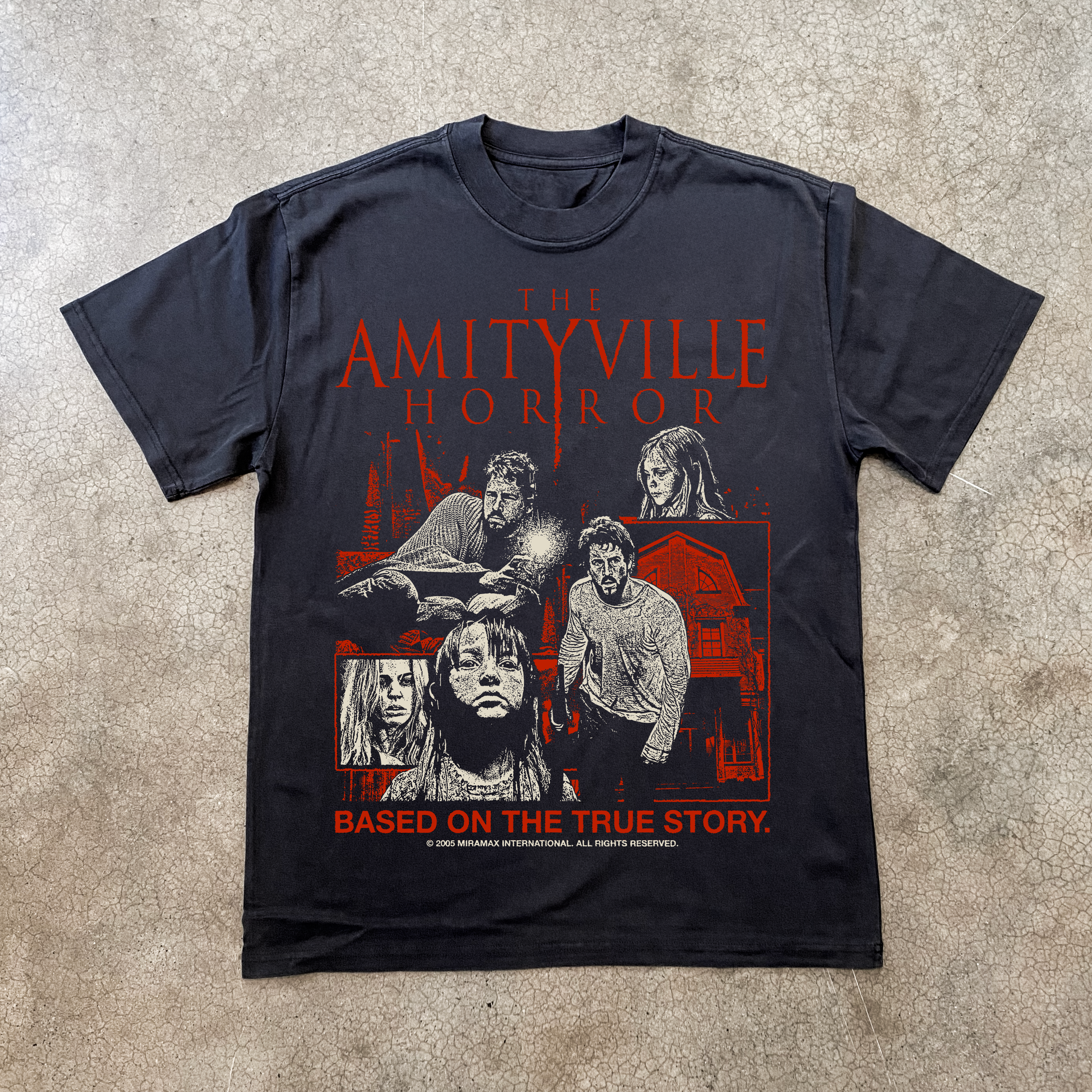 THE AMITYVILLE HORROR BLACK T-SHIRT