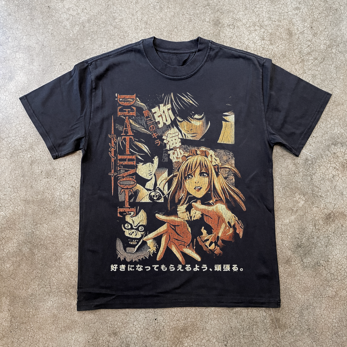 Boot Death Note Vintage Black T-Shirt – Parallel