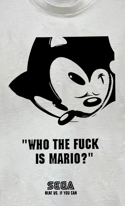 Sonic Parody Washed White Tee