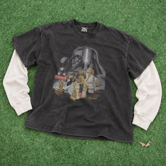 Lego Stars Wars 'A New Hope' Vintage black and white Tee