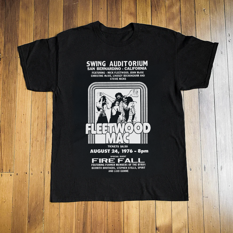 76 Fleetwood Mac Show Black Tee