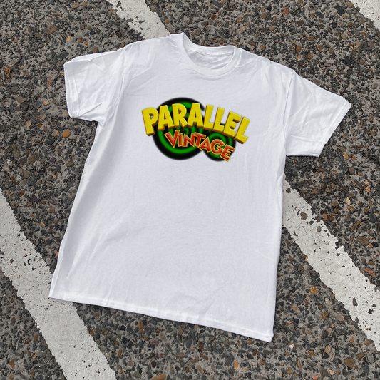 PARALLEL VINTAGE 'INSANITY' VINTAGE WHITE TEE