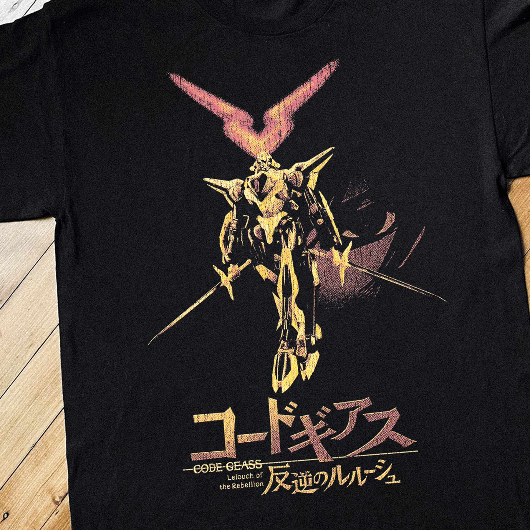 '06 CODE GEASS ANIME BLACK T-SHIRT