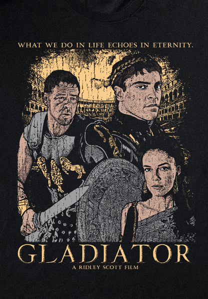 GLADIATOR BLACK T-SHIRT
