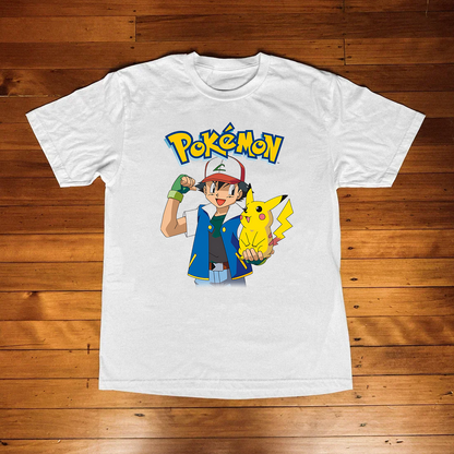 PKMN Ash White Tee