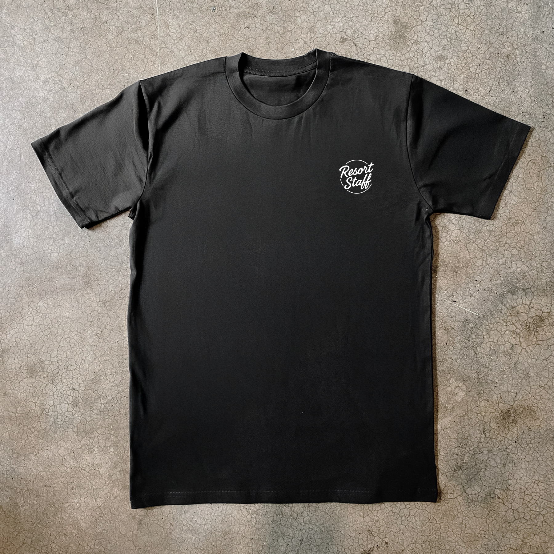 1987 'SAN JUNIPERO' RESORT STAFF UNIFORM BLACK T-SHIRT