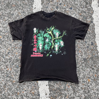 PRINCESS MONONOKE 'KODAMA' VINTAGE BLACK PROMO TEE