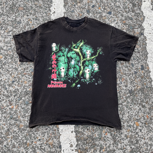 PRINCESS MONONOKE 'KODAMA' VINTAGE BLACK PROMO TEE