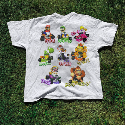 Japanese 90s 'MarioKart 64' Vintage Washed White Tee