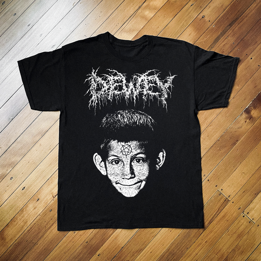 MALCOLM IN THE MIDDLE DEWEY BLACK METAL BLACK T-SHIRT