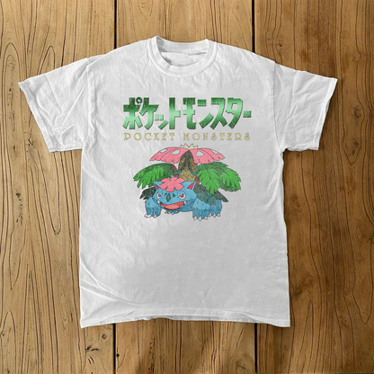 Japanese PKMN White Tee
