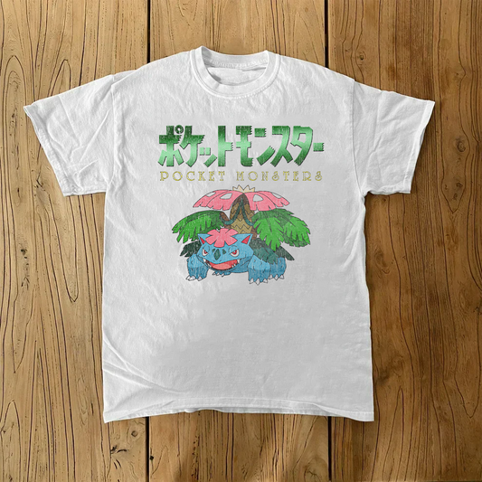 Japanese PKMN White Tee