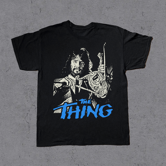 THE THING - BEHIND THE SCENES BLACK T-SHIRT