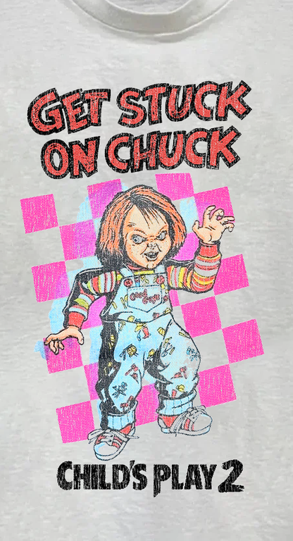 Child'S Play 2 Get Stuck On Chuck Vintage White T-Shirt