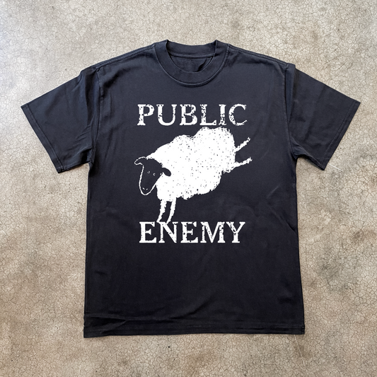 MINOR THREAT PUBLIC ENEMY BLACK T-SHIRT