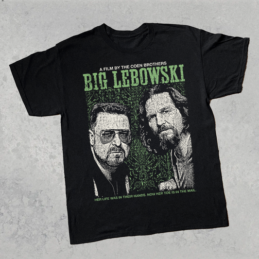 THE BIG LEBOWSKI WALTER/DUDE BLACK T-SHIRT