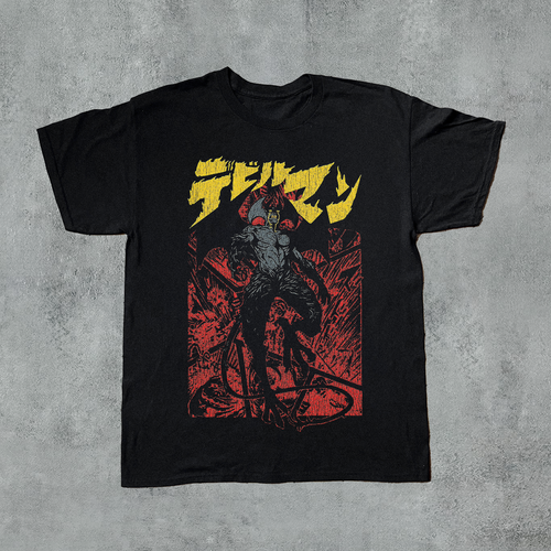 80's デビルマン DEVILMANスウェット ブラック ヴィンスウェ 80s Devilman Long Sleeve Sweat デビルマン | LITHIUM × Clover