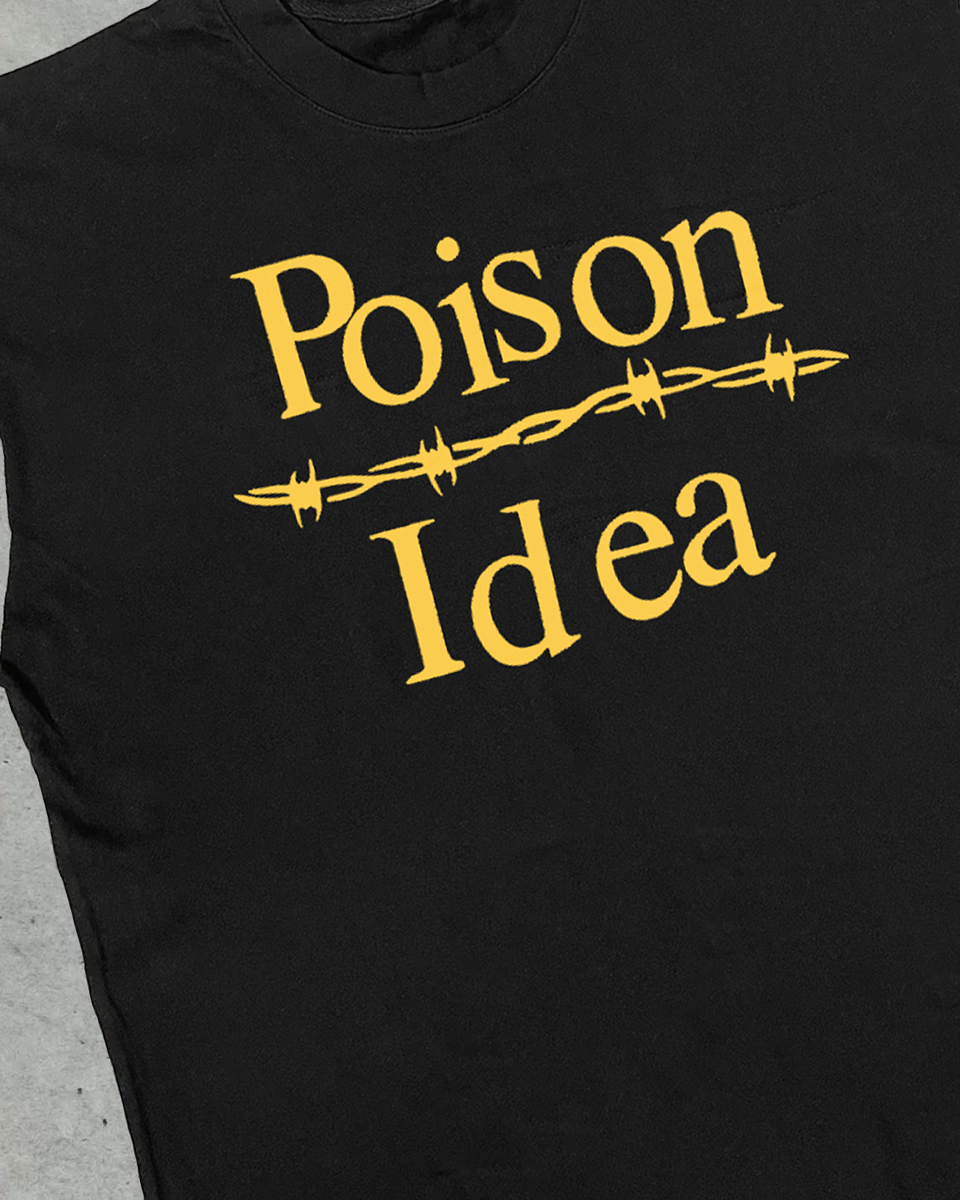 POISON IDEA PUNK CUT-OFF BLACK SHIRT
