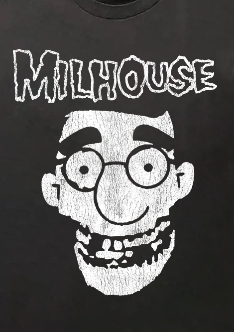 Milhouse Wants Your Skull Black T-Shirt