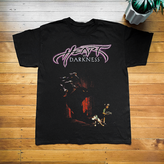 '98 HEART OF DARKNESS PS1 BLACK T-SHIRT