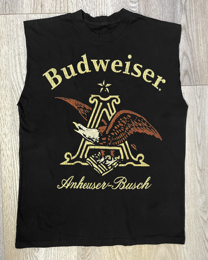 BUDWEISER BLACK CUT OFF T-SHIRT