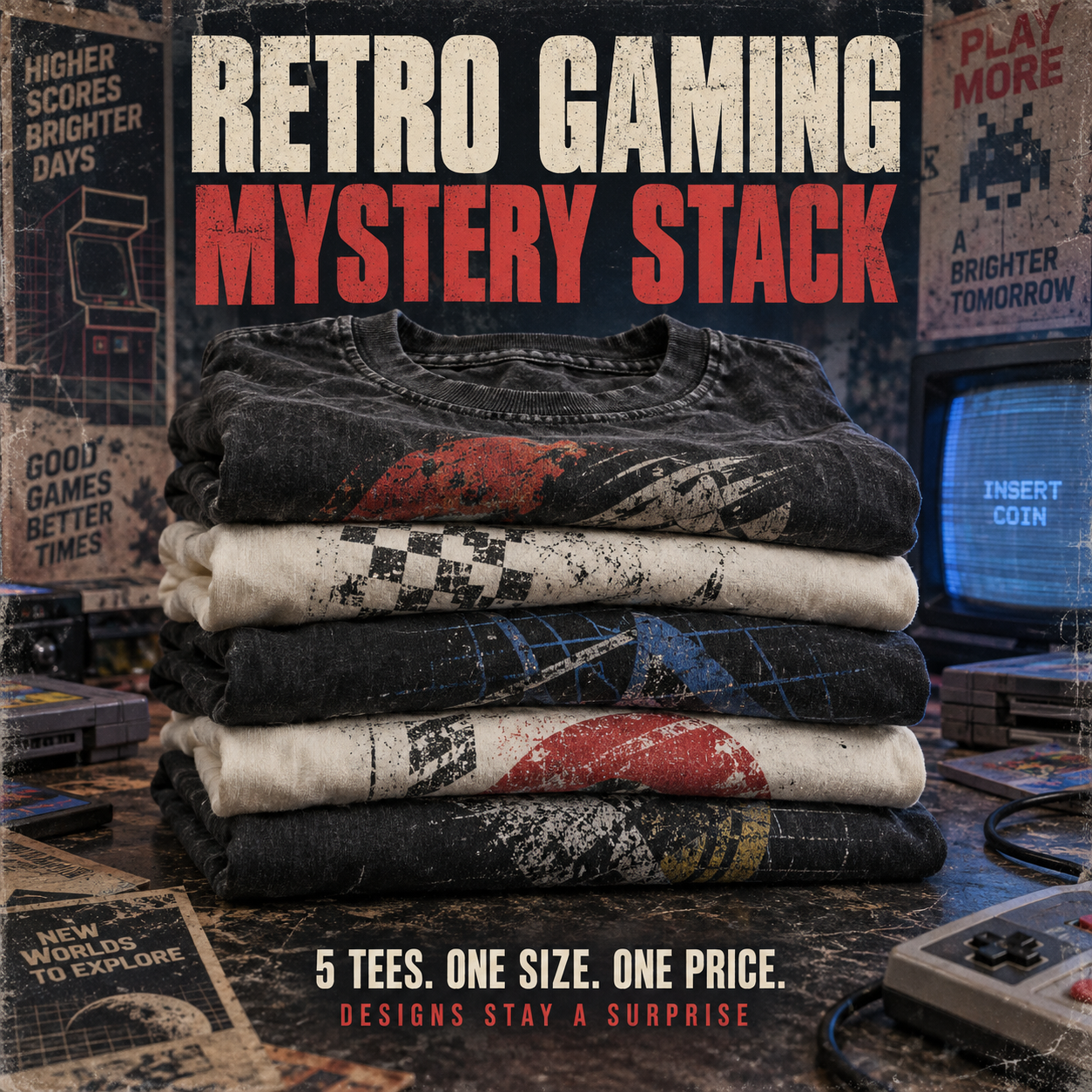 Retro Gaming Mystery Stack