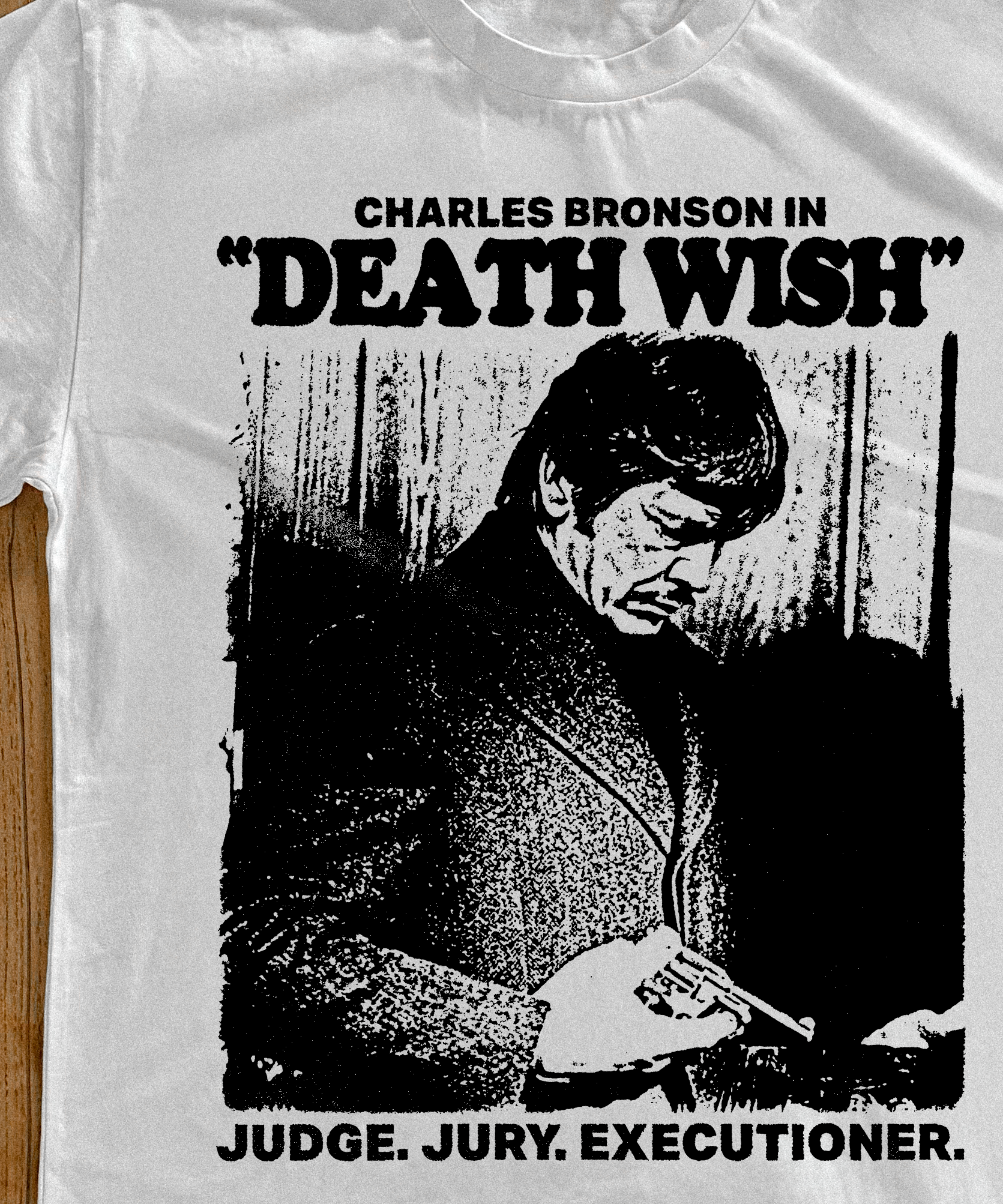 CHARLES BRONSON DEATH WISH WHITE T-SHIRT