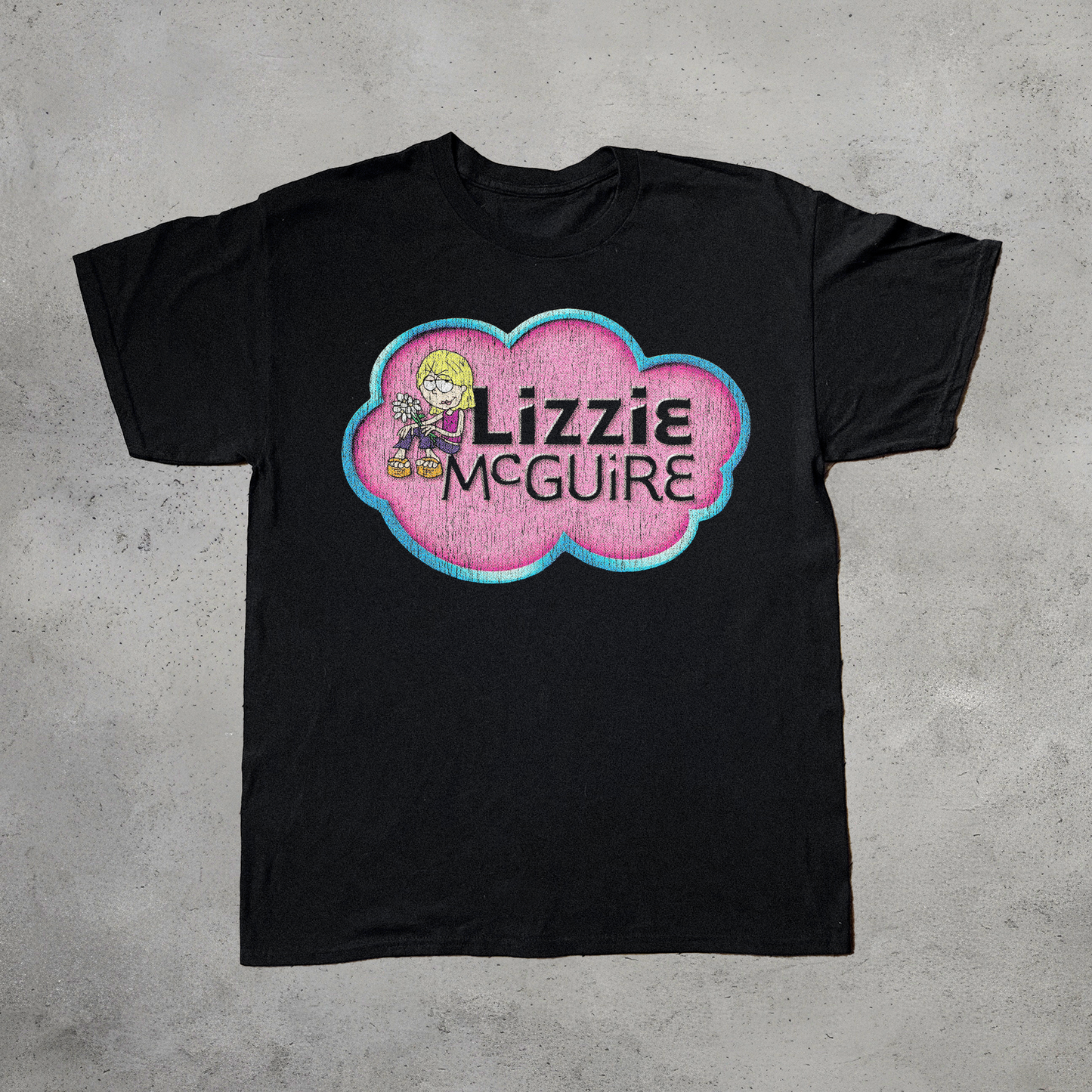 '01 LIZZIE MCGUIRE VINTAGE BLACK T-SHIRT