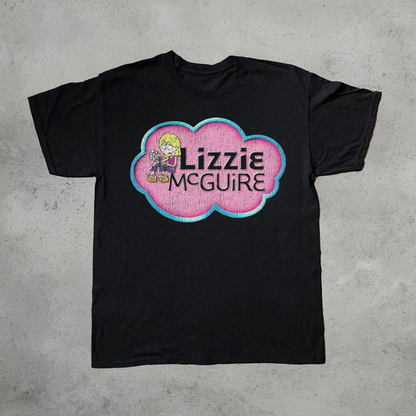 '01 LIZZIE MCGUIRE VINTAGE BLACK T-SHIRT