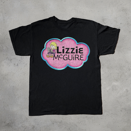 '01 LIZZIE MCGUIRE VINTAGE BLACK T-SHIRT