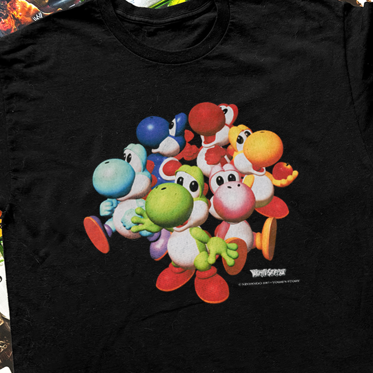 N64 'Yoshi Story' Vintage Washed Black Tee