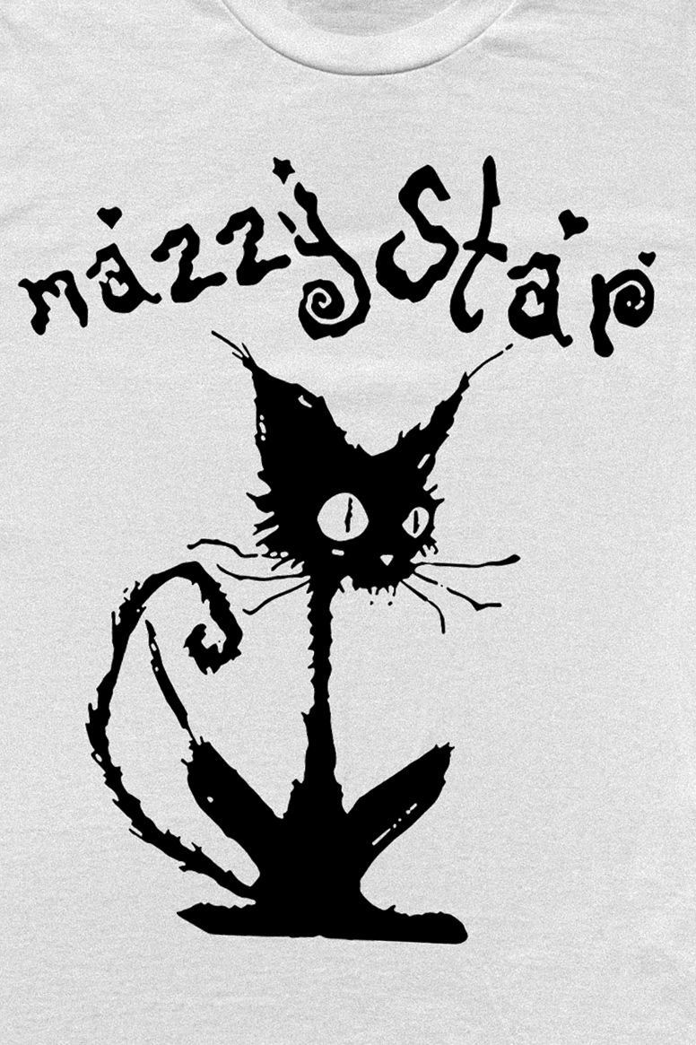 MAZZY STAR KITTY WHITE T-SHIRT