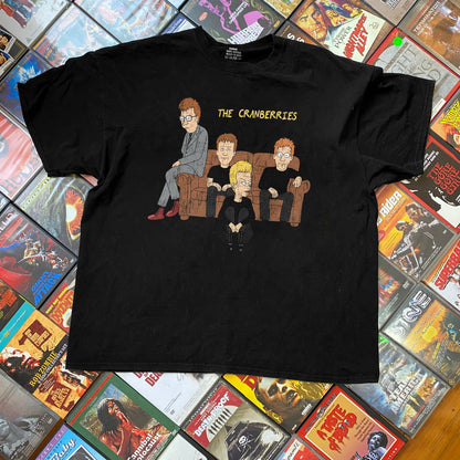 THE CRANBERRIES PARODY VINTAGE WASHED BLACK T-SHIRT