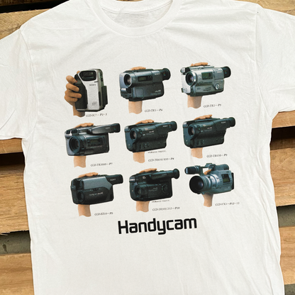 WASHED 'HANDYCAM' VINTAGE WHITE TEE