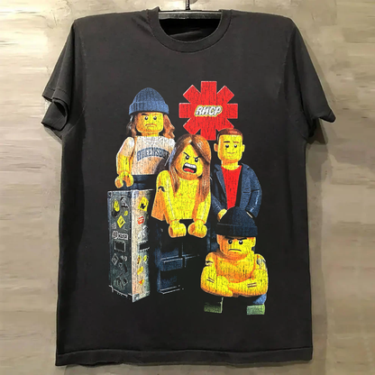 Rhcp X Legos Vintage Black T-Shirt