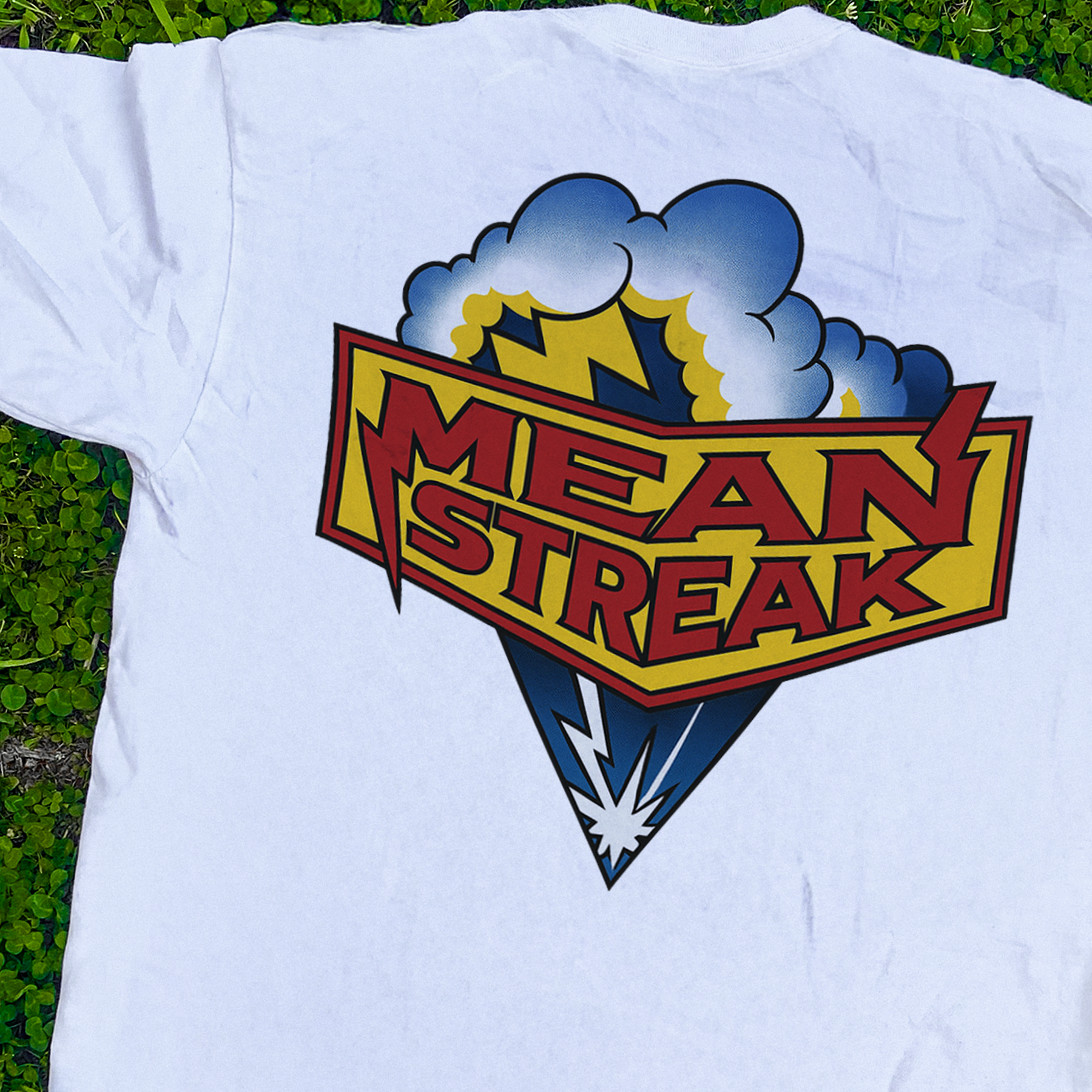 CEDAR POINT 'MEAN STREAK' RETRO WHITE T-SHIRT