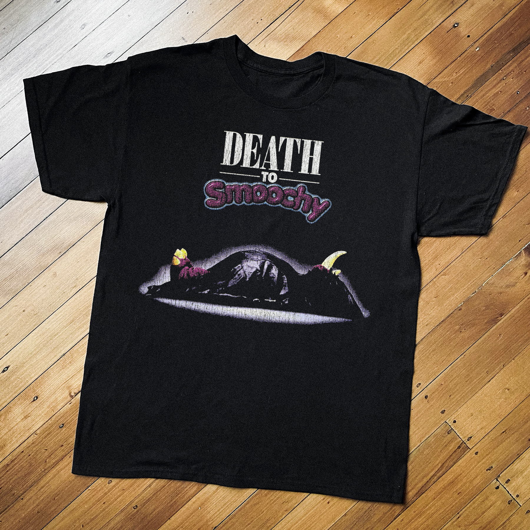 '02 DEATH TO SMOOCHY PROMO BLACK T-SHIRT