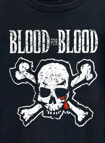 BLOOD FOR BLOOD VINTAGE BLACK T-SHIRT