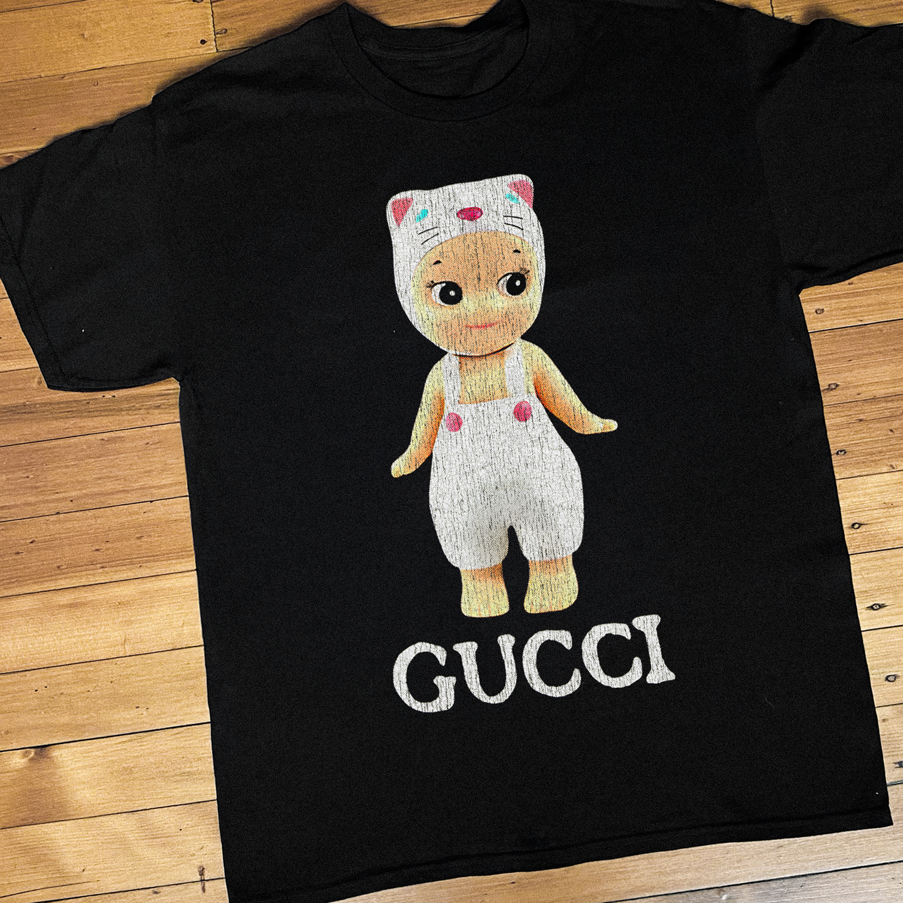 BABY DOLL VINTAGE BLACK T-SHIRT