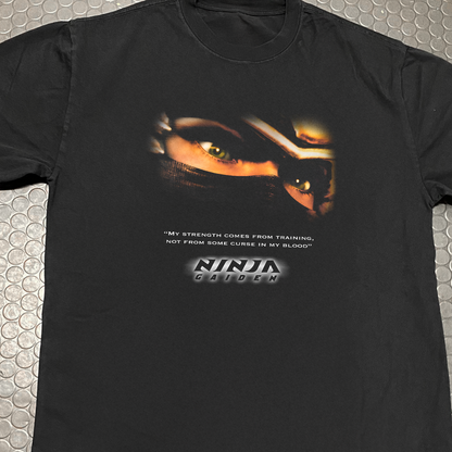 FIRE 'NINJA GAIDEN' (2004) BLACK HEAVY FADED PROMO TEE