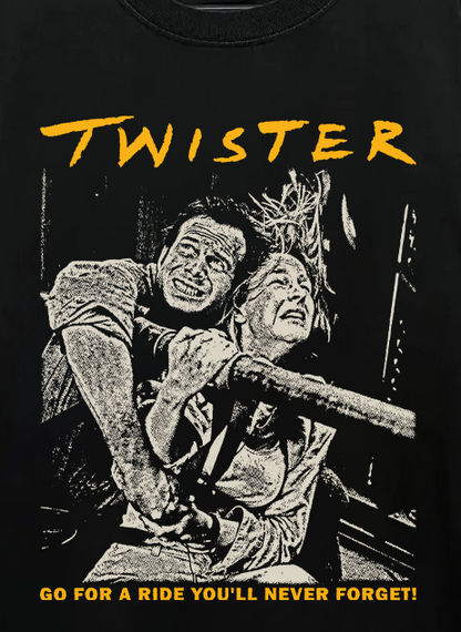 TWISTER VINTAGE BLACK T-SHIRT