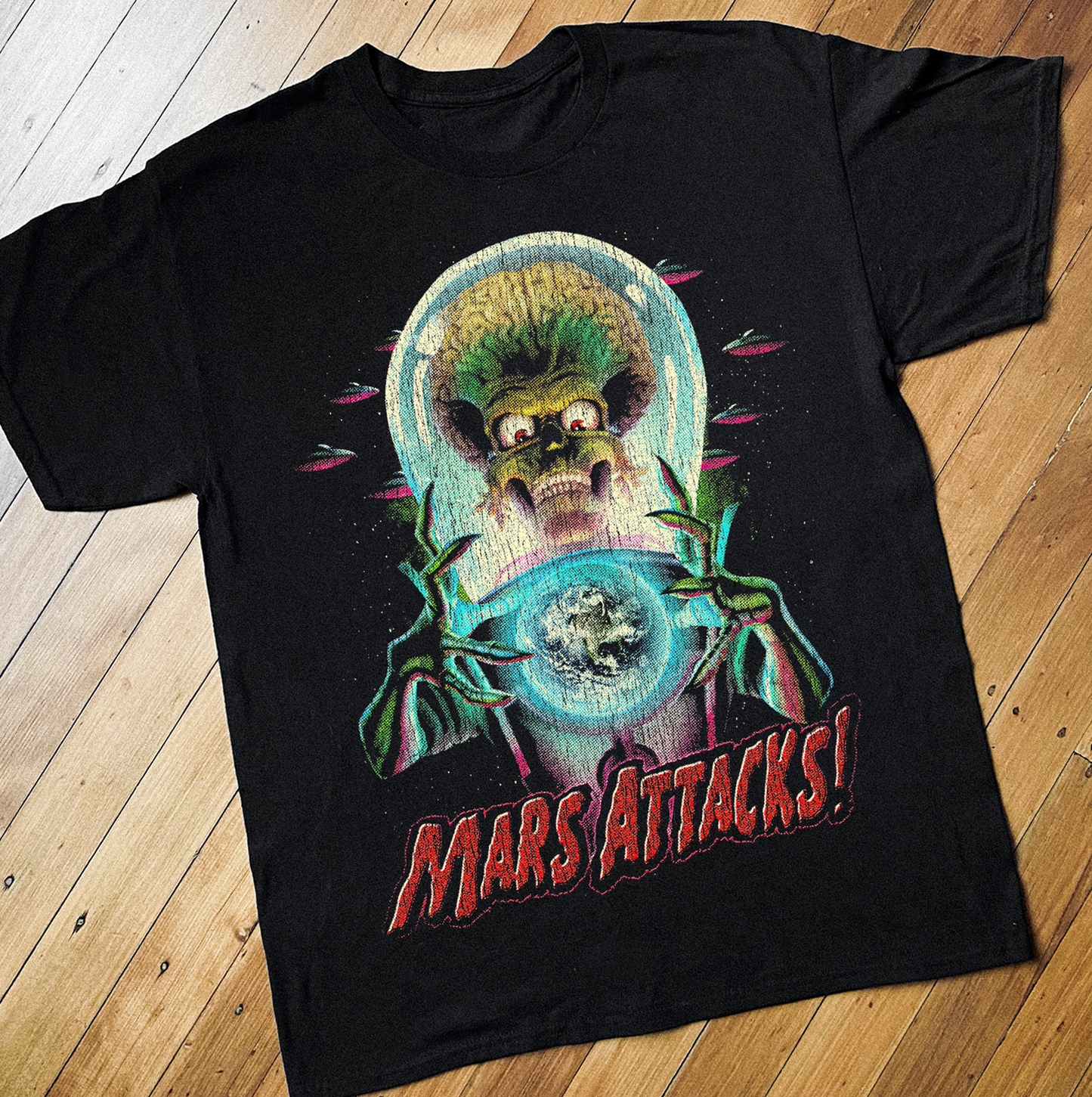 '96 MARS ATTACKS! PROMO BLACK T-SHIRT