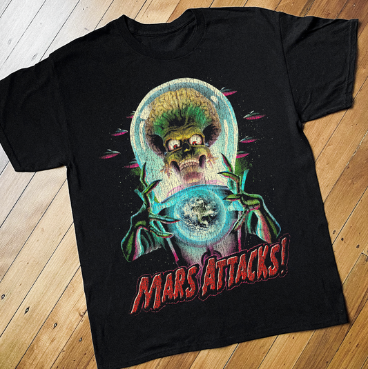 '96 MARS ATTACKS! PROMO BLACK T-SHIRT