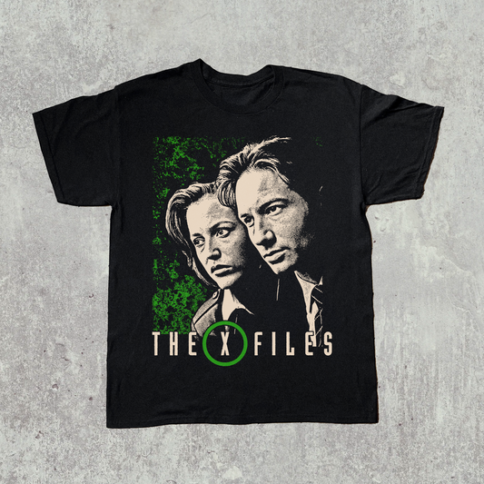 X FILES WASHED BLACK T-SHIRT