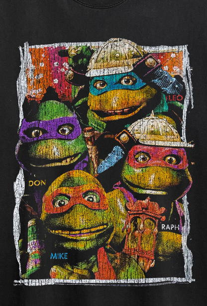 TMNT Washed Black Tee