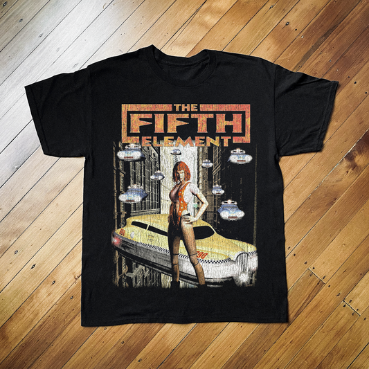 '98 FIFTH ELEMENT PS1 BLACK T-SHIRT