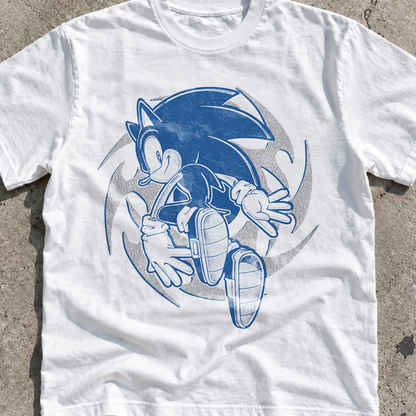Sonic Tribal Washed White Tee