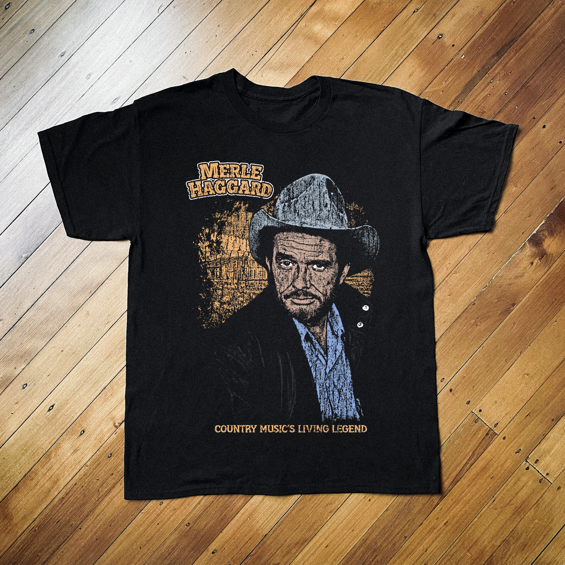 MERLE HVGGVRD WASHED BLACK T-SHIRT